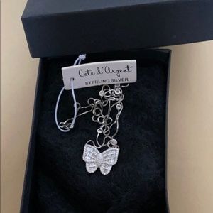 Cate D'argent 925 Sterling Silver Butterfly Chain